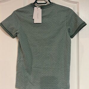 Green Patterned kids  Shirt